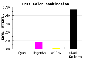 #867B85 color CMYK mixer