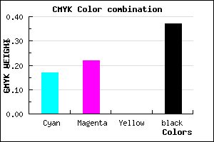 #867EA1 color CMYK mixer