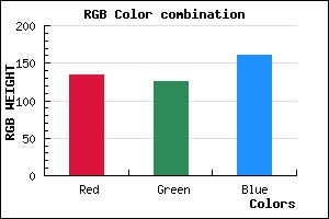 rgb background color #867EA1 mixer