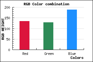 rgb background color #8680BC mixer