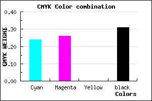 #8682B0 color CMYK mixer