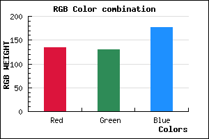 rgb background color #8682B0 mixer