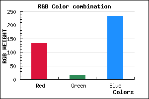 rgb background color #860FE9 mixer