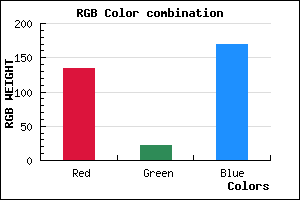 rgb background color #8616AA mixer