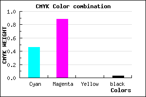 #861FF8 color CMYK mixer