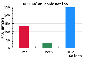 rgb background color #861FF8 mixer