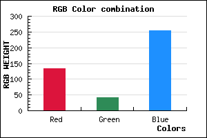 rgb background color #862AFD mixer
