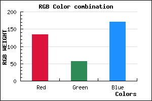 rgb background color #8639AB mixer