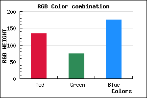 rgb background color #864BAF mixer
