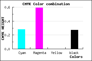 #864CB9 color CMYK mixer
