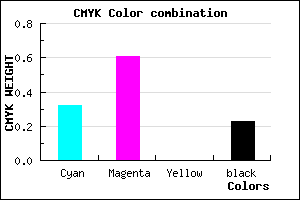 #864DC5 color CMYK mixer