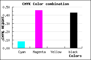 #864F91 color CMYK mixer