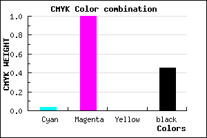 #87008C color CMYK mixer