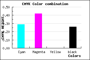 #876DBD color CMYK mixer