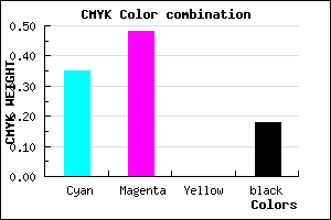 #876DD1 color CMYK mixer