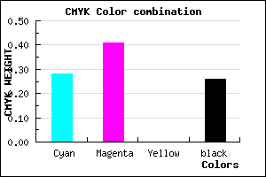 #876EBC color CMYK mixer
