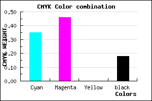 #8770D0 color CMYK mixer