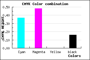 #8770D7 color CMYK mixer