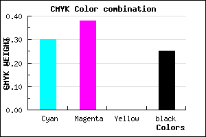 #8777C0 color CMYK mixer