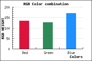 rgb background color #877FAB mixer