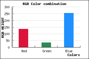 rgb background color #8722FF mixer