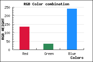 rgb background color #8723F0 mixer