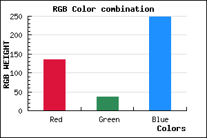 rgb background color #8724F9 mixer