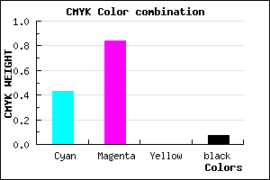 #8725EE color CMYK mixer