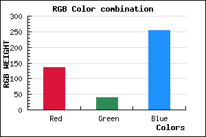 rgb background color #8728FF mixer