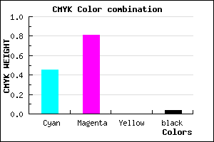 #872EF6 color CMYK mixer