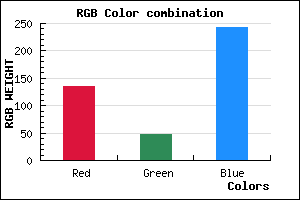 rgb background color #872FF3 mixer