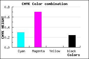 #8739C1 color CMYK mixer