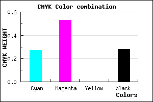 #8756B8 color CMYK mixer