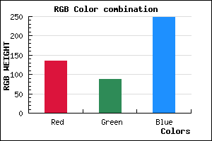rgb background color #8757F9 mixer