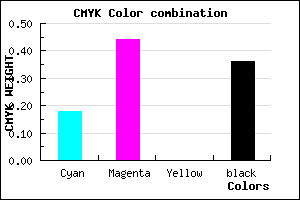 #875CA4 color CMYK mixer