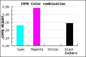 #875EB6 color CMYK mixer
