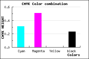 #8761C5 color CMYK mixer