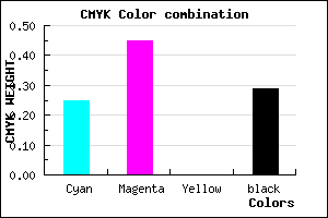 #8864B6 color CMYK mixer