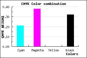 #886CAD color CMYK mixer