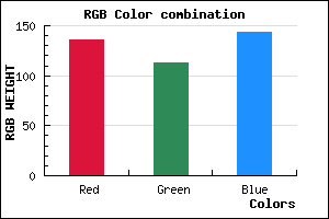 rgb background color #88718F mixer