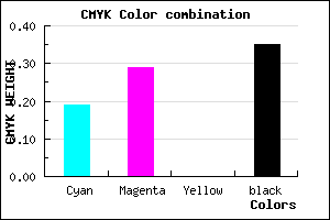 #8877A7 color CMYK mixer