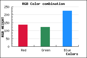 rgb background color #887BE1 mixer