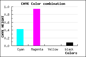 #880EEB color CMYK mixer
