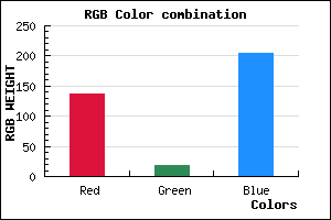 rgb background color #8812CC mixer