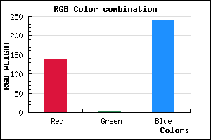 rgb background color #8802F0 mixer
