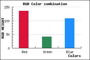 rgb background color #882A6C mixer