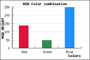 rgb background color #882FF8 mixer