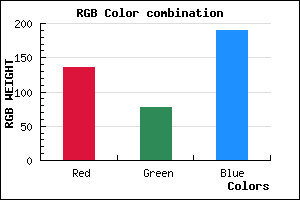 rgb background color #884EBE mixer
