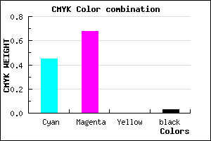 #884FF8 color CMYK mixer
