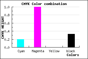 #8900AC color CMYK mixer